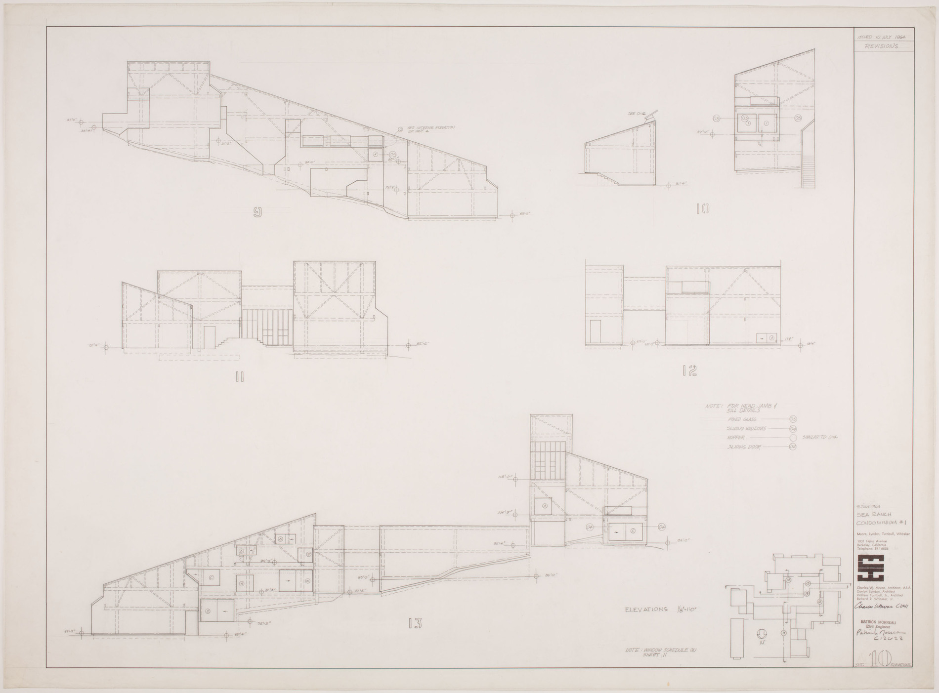 Journey to the Sea Ranch · Sea Ranch Condominium # 1, elevations for ...